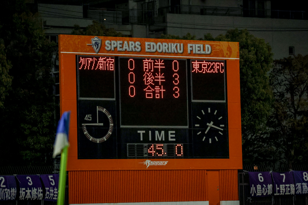 後半3失点で敗戦 天皇杯への道はここで絶たれる｜4/9(水) 東京都サッカートーナメント 社会人代表決定戦 vs 東京23FC　レビュー、選手・監督コメント